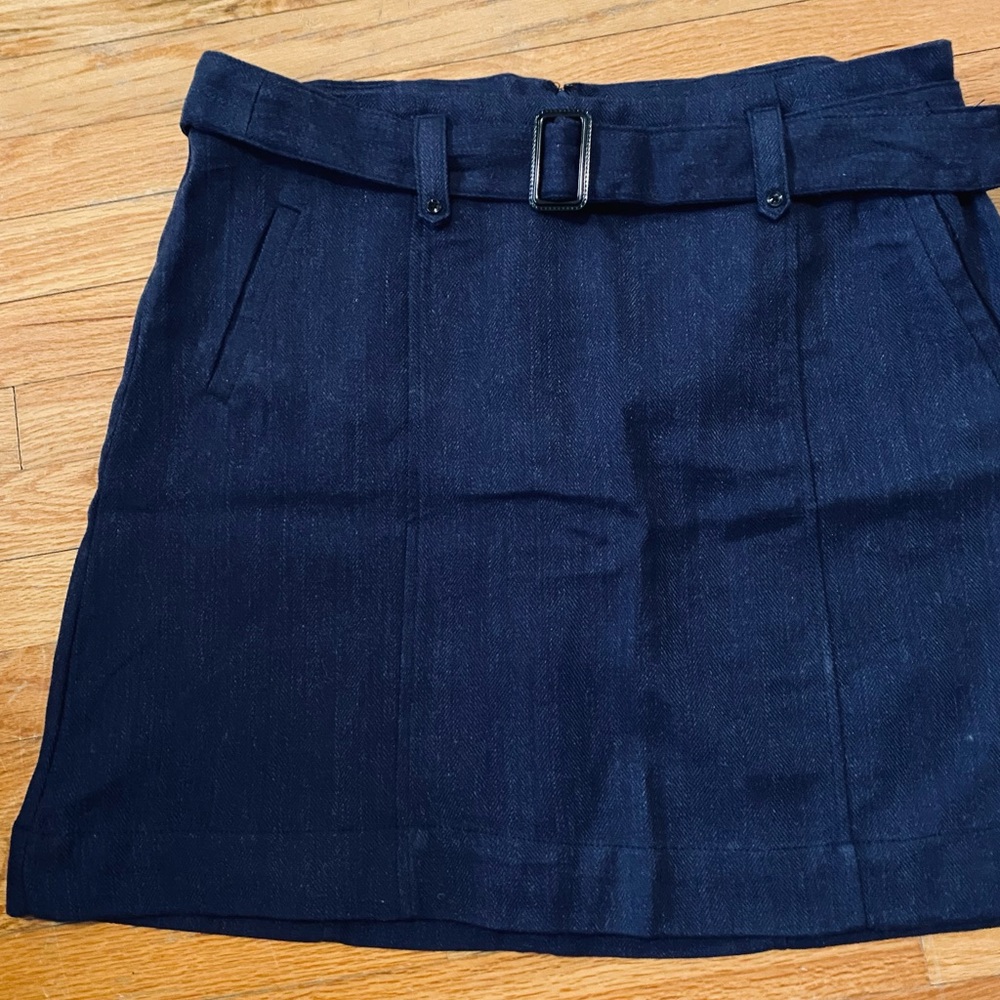 NAVY A-Line Knee length SKIRT by MERONA SZ 18